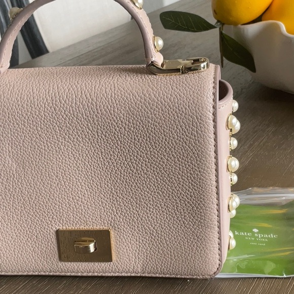 Kate Spade top handle pearl embellished hand bag - Picture 9 of 10